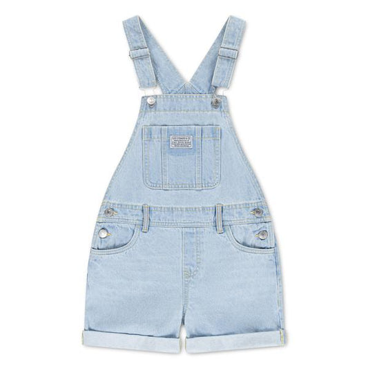 Levi's light wash denim shortalls