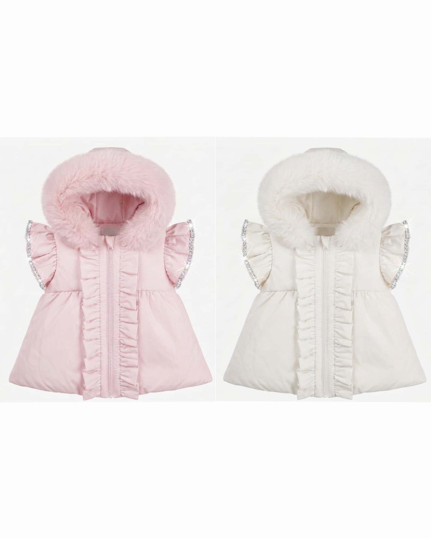 Frilly sparkle sleeve gilet - Delivery SEPTEMBER.