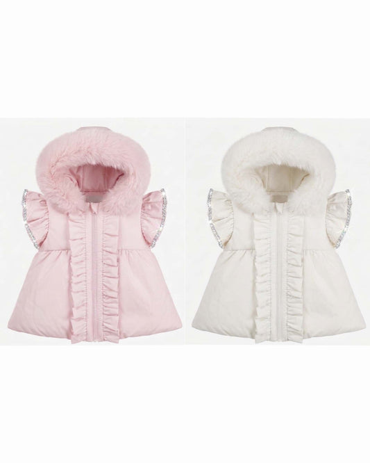 Frilly sparkle sleeve gilet - Delivery SEPTEMBER.