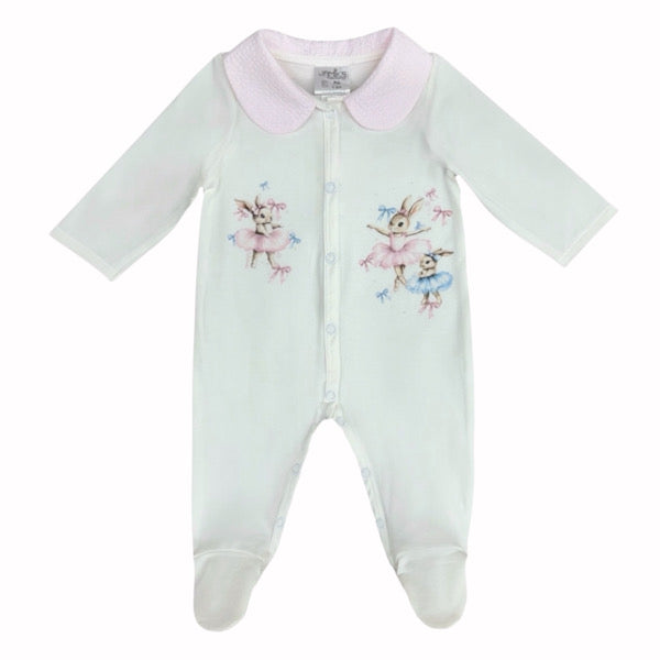 Jamiks ballerina bunny sleepsuit
