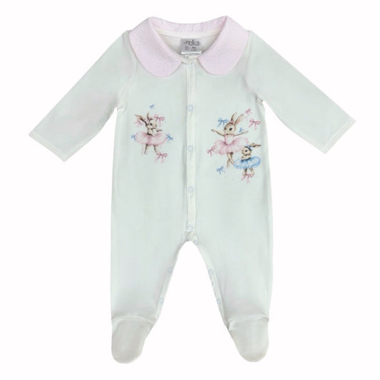 Jamiks ballerina bunny sleepsuit