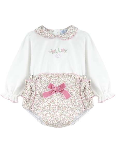 Rose vintage baby ruffle jam pants set (ON ORDER - 14 DAY TURNAROUND)