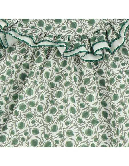 Babyferr green patterned dress set - ON ORDER (2-3 weeks turnaround)