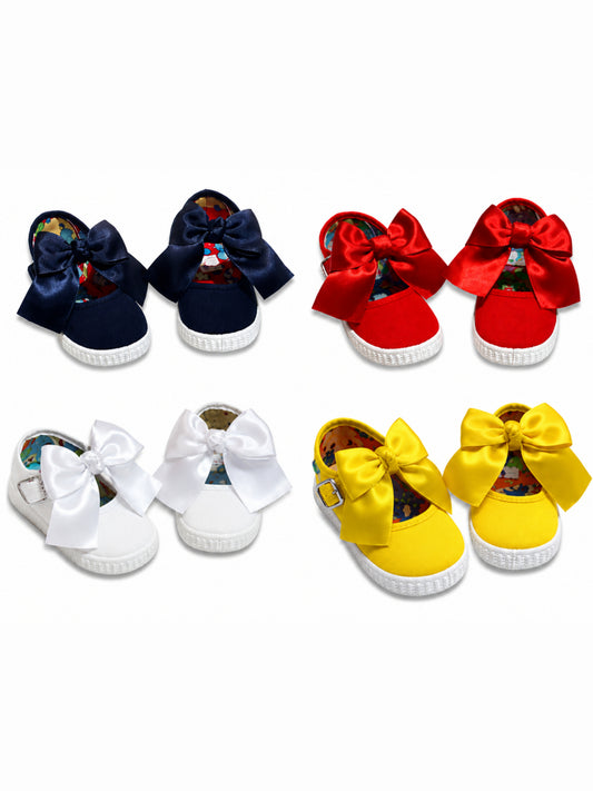 LPP X MAELI EXCLUSIVE SPANISH UNIFORM P.E KIT Canvas Bow Plimsoles - DELIVERY MID AUGUST