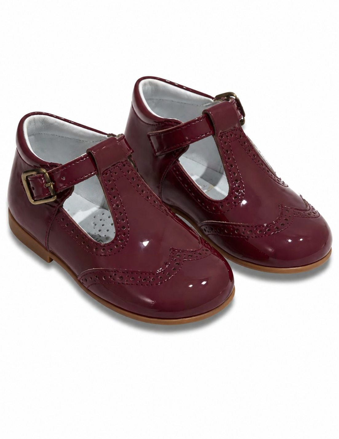 LPP EXCLUSIVE burgundy patent leather T-Bars