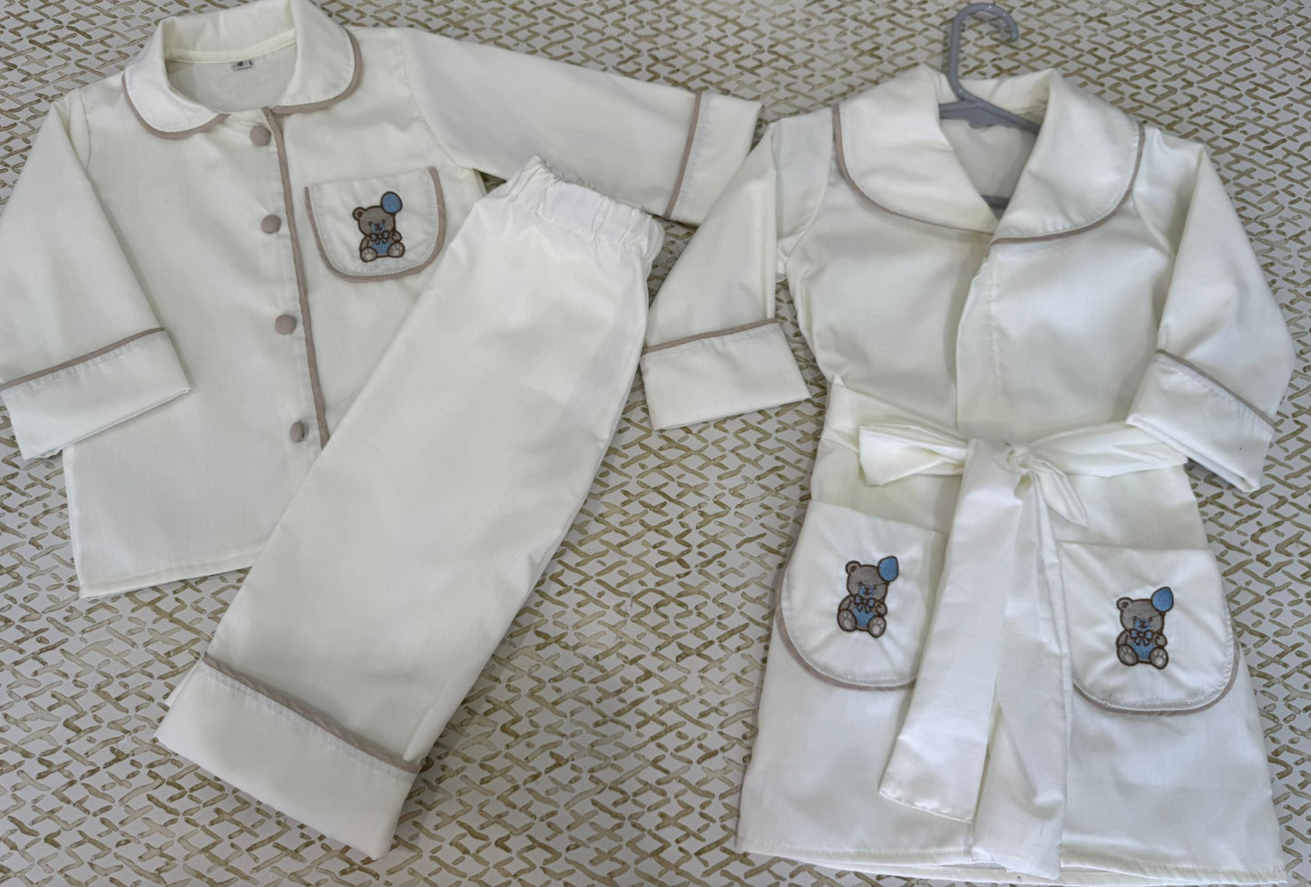 Smocked pyjama set - HANDMADE IN USA 6-8WK TURNAROUND