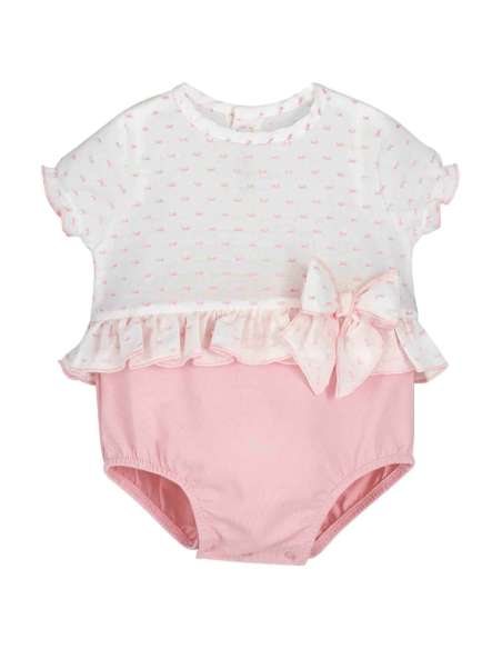 Calamaro ruffle dot romper - 10-14 DAYS TURNAROUND