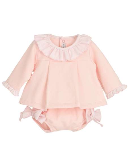 Calamaro pink blouse jam pants set (ON ORDER - 14 DAY TURNAROUND)