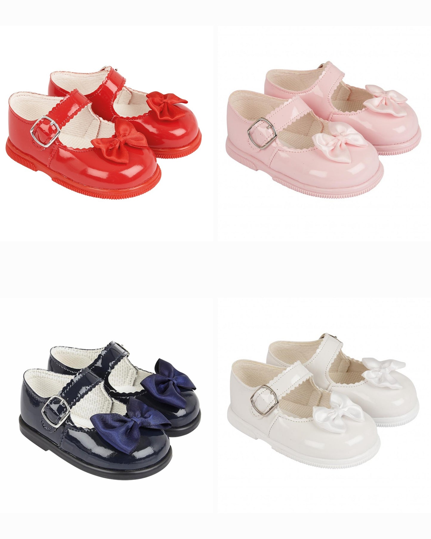 Baypod patent mini bow shoes
