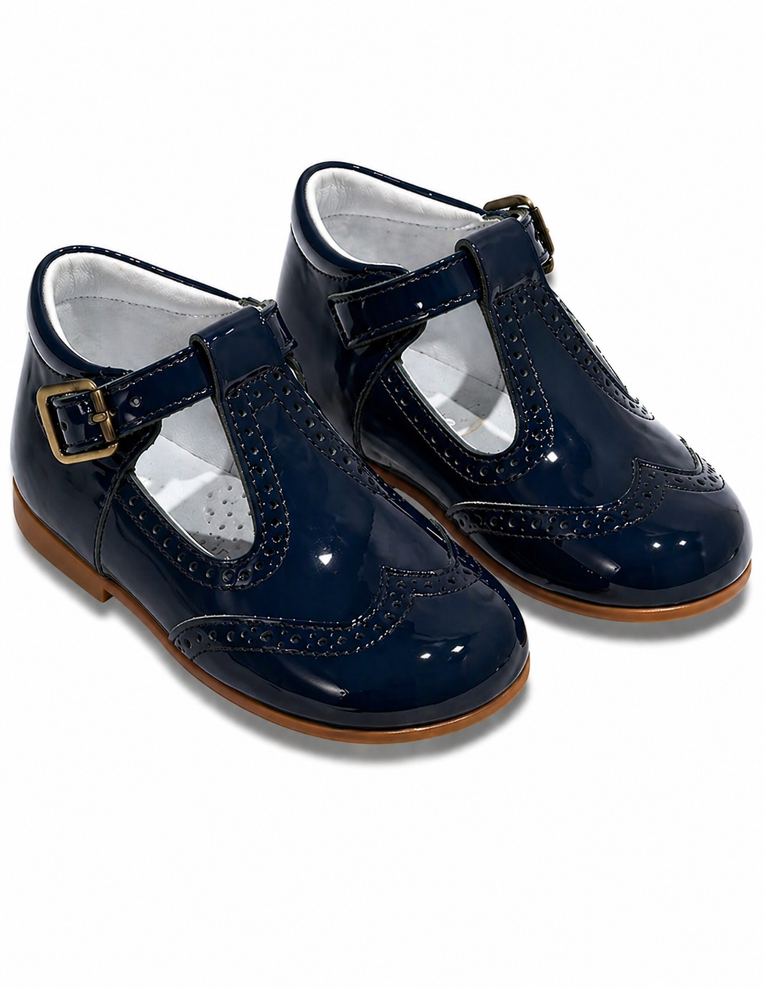 LPP EXCLUSIVE navy patent leather T-Bars - End November delivery