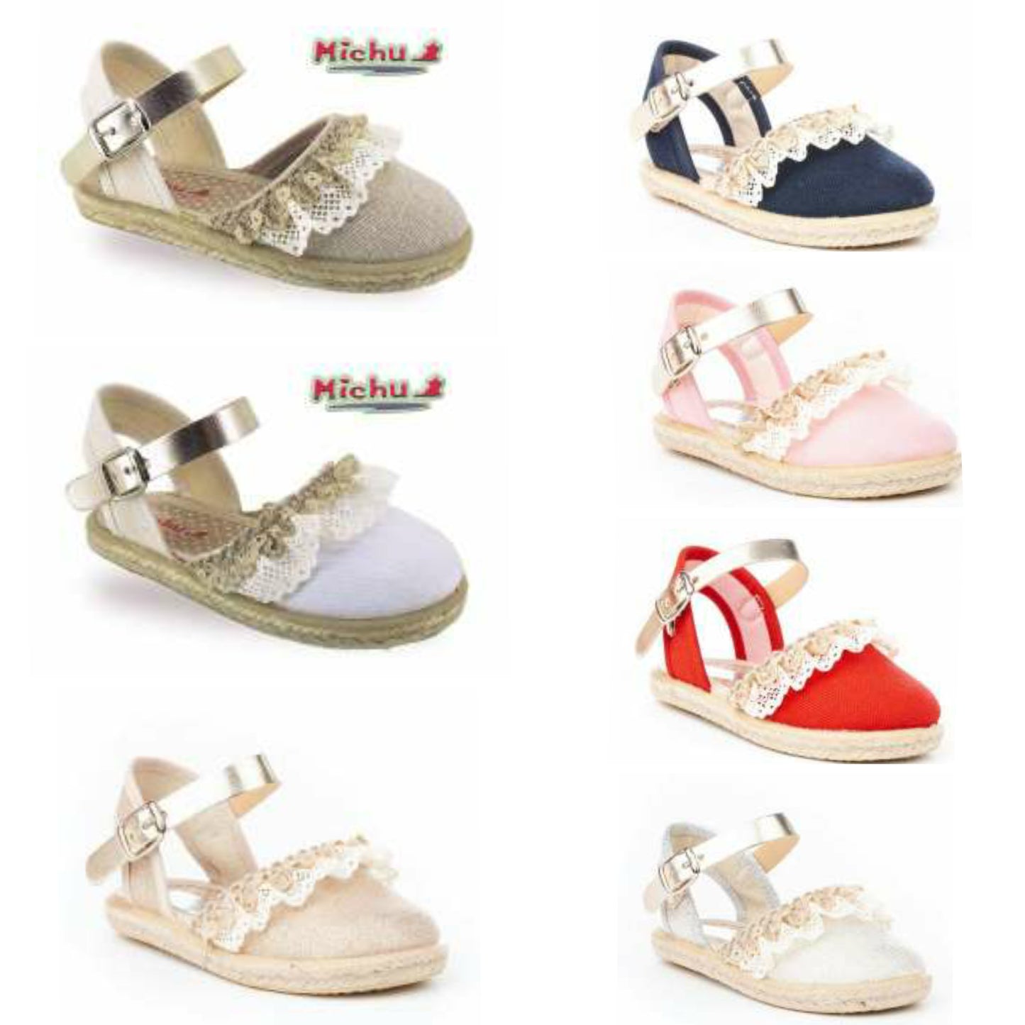 Michu frilly canvas shoes (PRE-ORDER - 14 DAY TURNAROUND)