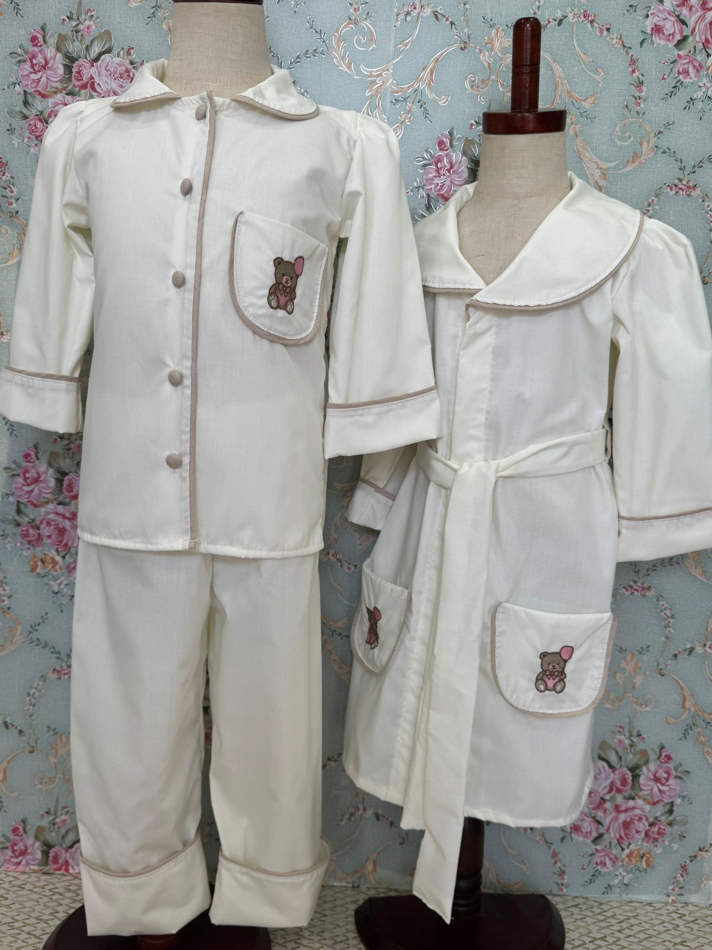 Smocked pyjama set - HANDMADE IN USA 6-8WK TURNAROUND