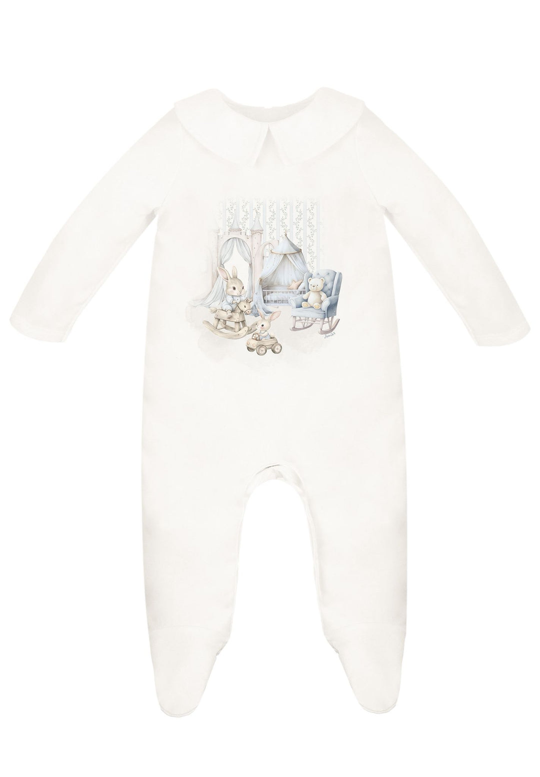 Jamiks bunny nursery sleepsuit