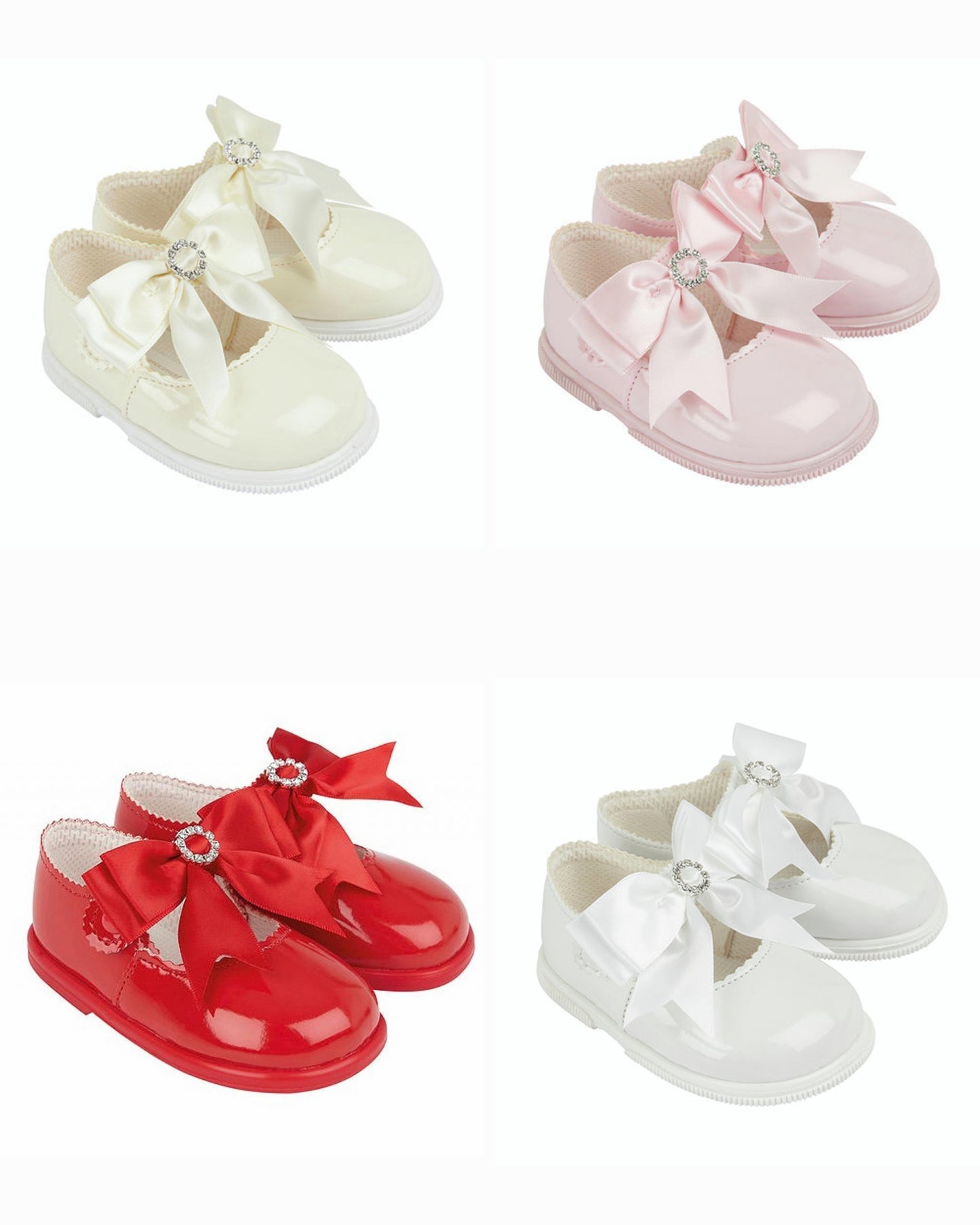 Baypod patent princess bow shoes