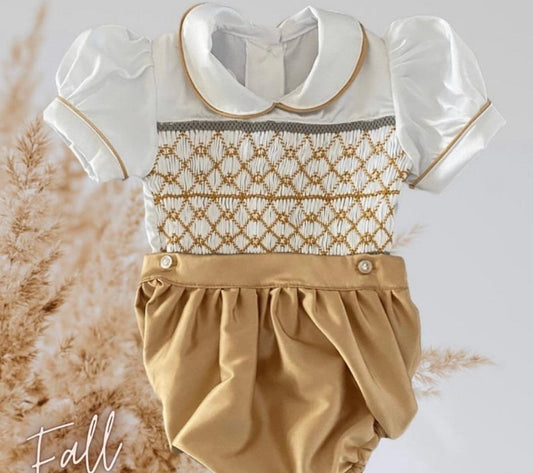 Smocked classic set - HANDMADE IN USA 6-8WK TURNAROUND