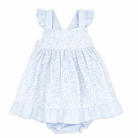 Rapife blue floral dress set