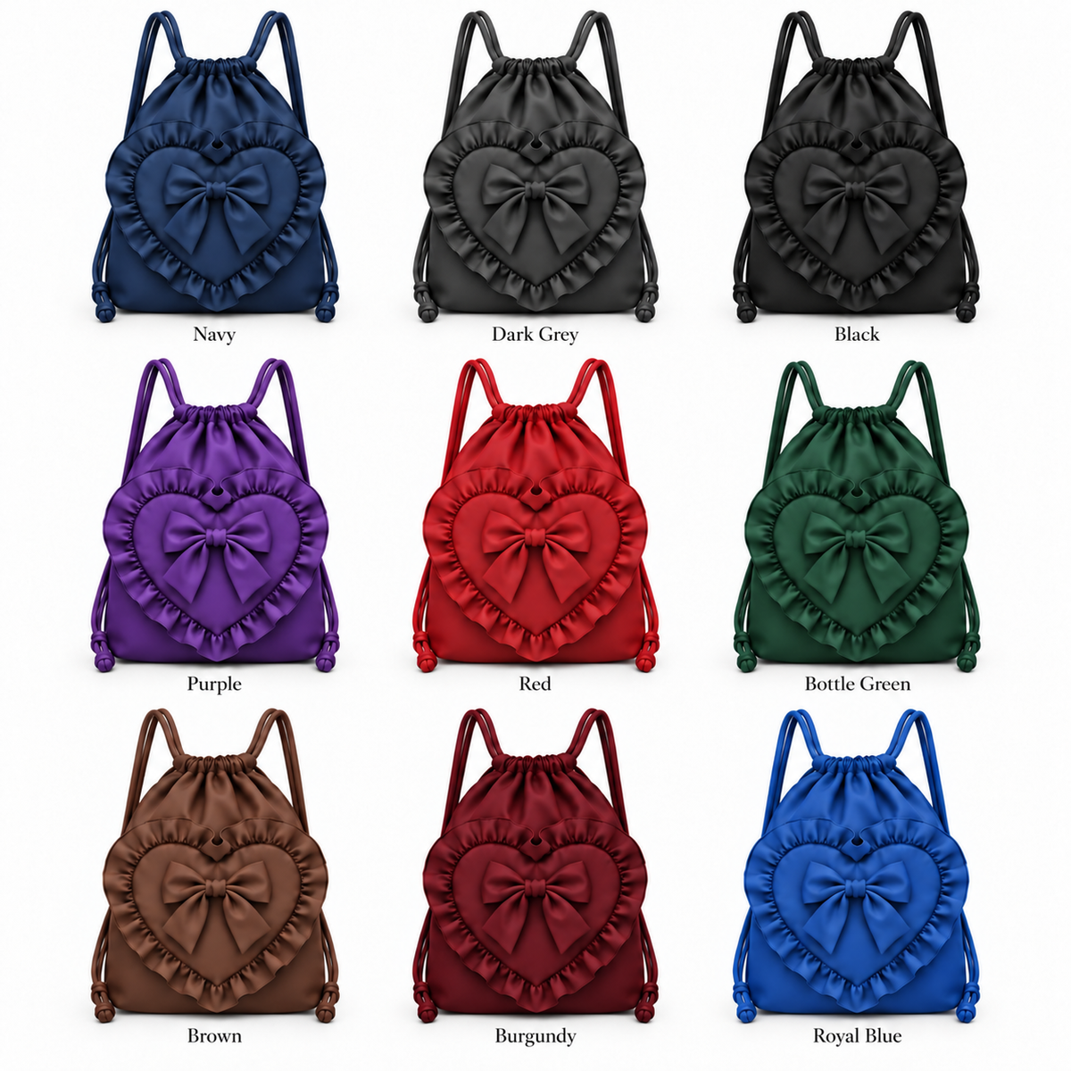 LPP SCHOOL UNIFORM - Frilly heart P.E/gym bag (DELIVERY FEBRUARY)