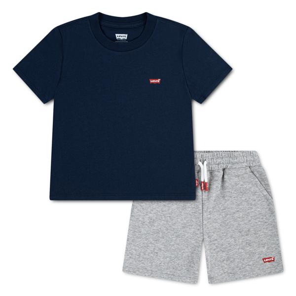 Levi's toddler boys navy shorts set