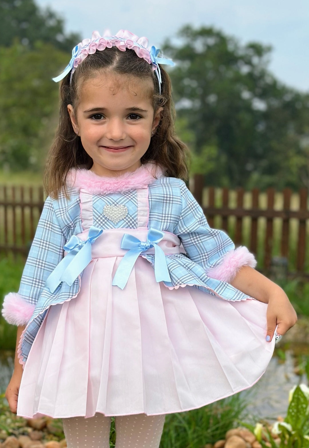 SONATA PREORDER (4-6wk turnaround) - Pink & blue puffball dress IN25-19