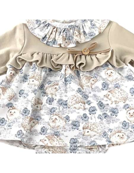 Babyferr hedgehog dress set - ON ORDER (2-3 weeks turnaround)