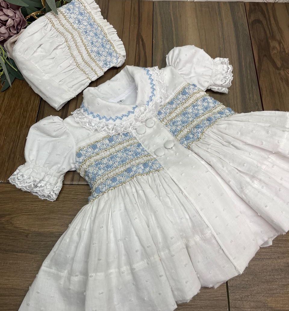 Smocked classic dress - HANDMADE IN USA 6-8WK TURNAROUND