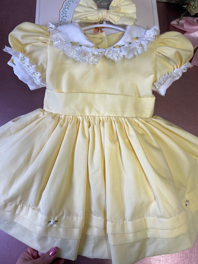 Smocked classic dress - HANDMADE IN USA 6-8WK TURNAROUND