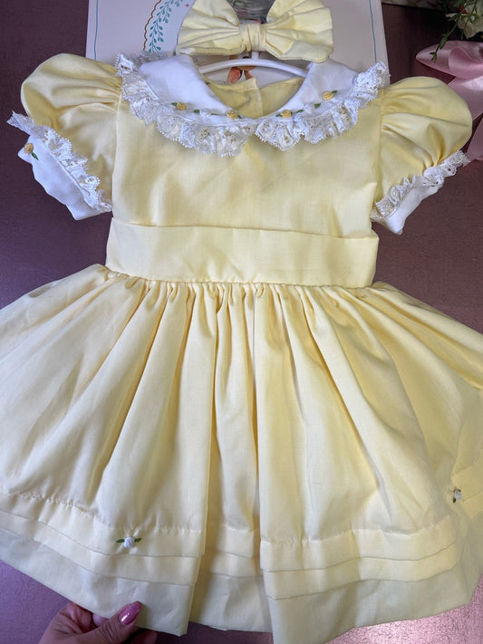 Smocked classic dress - HANDMADE IN USA 6-8WK TURNAROUND