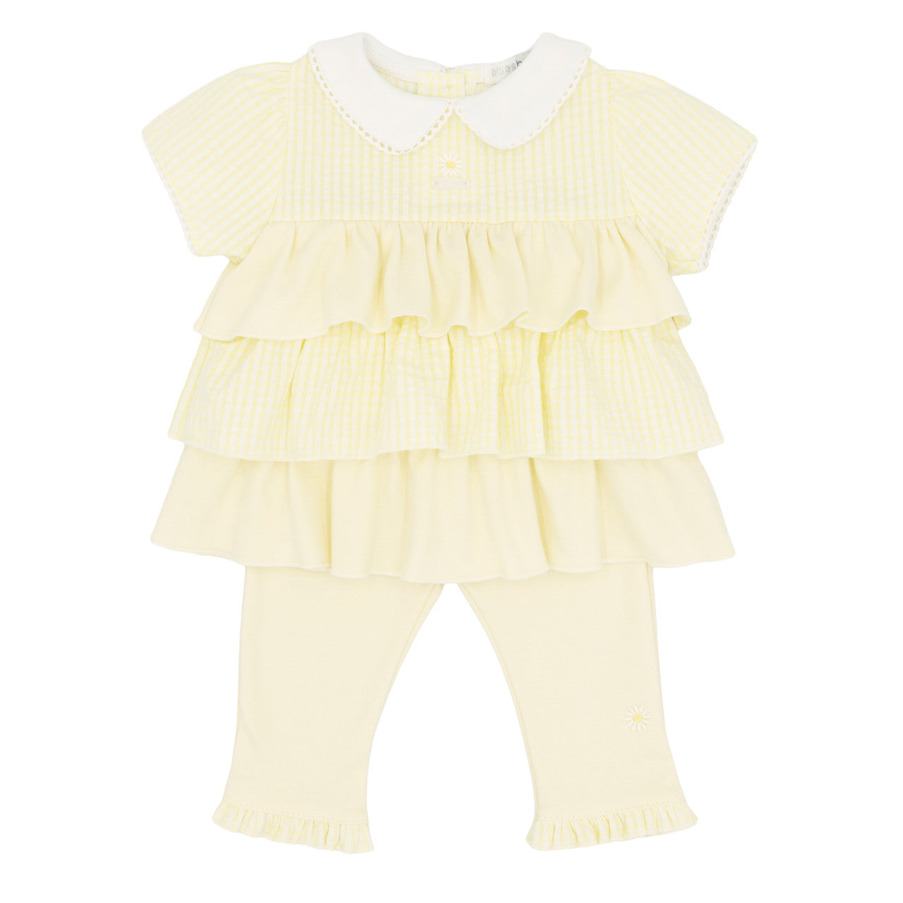Blues baby lemon frill leggings set