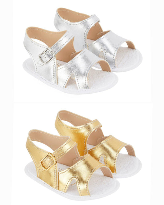 Baypod metallic soft sole pram sandals