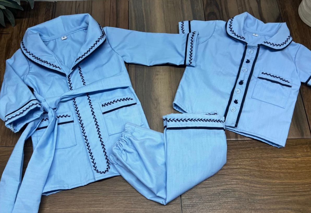 Smocked pyjama set - HANDMADE IN USA 6-8WK TURNAROUND
