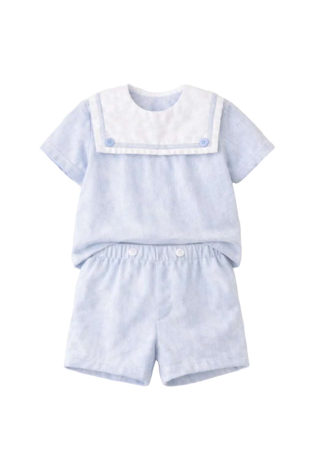 LPP EXCLUSIVES luxe boys sailor collared shorts set - End March Delivery.