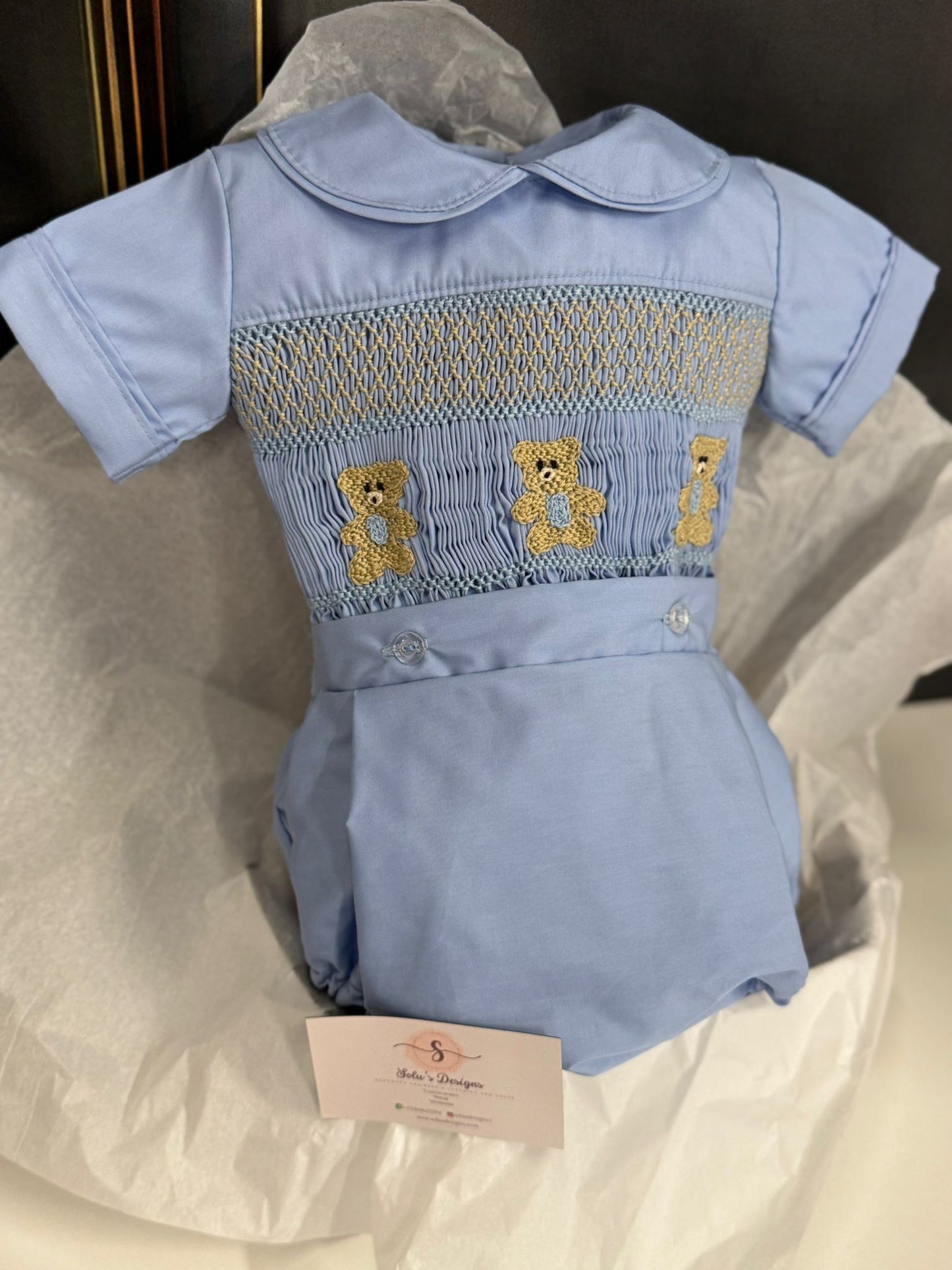 Smocked classic set - HANDMADE IN USA 6-8WK TURNAROUND