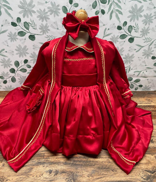 Smocked satin pyjama set - HANDMADE IN USA 6-8WK TURNAROUND