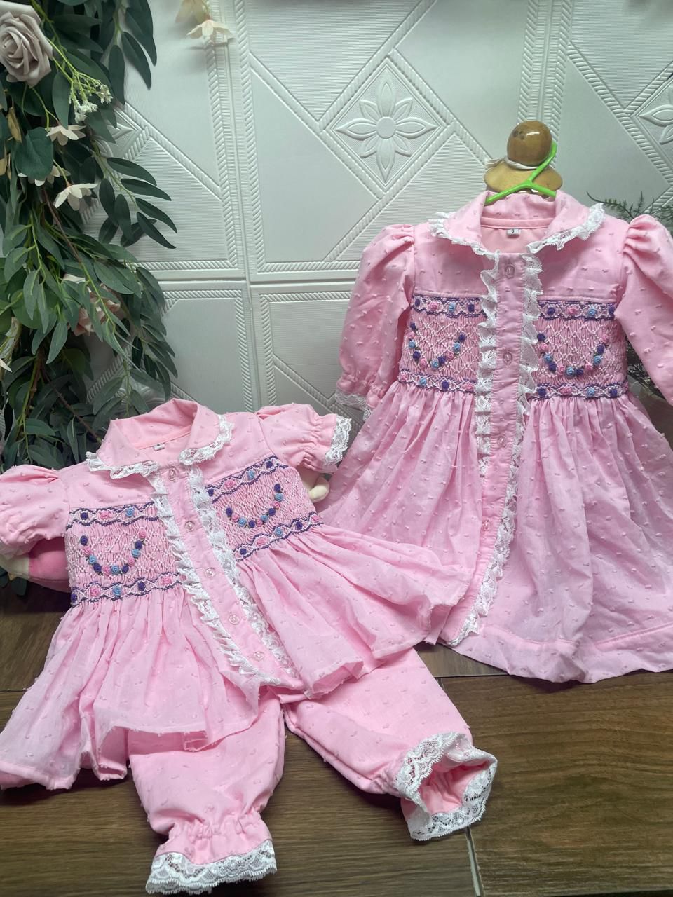 Smocked pyjama set - HANDMADE IN USA 6-8WK TURNAROUND