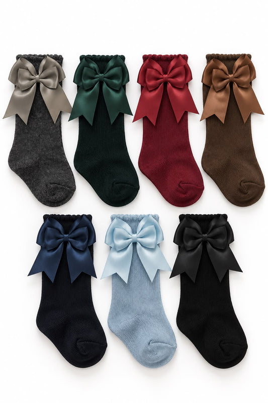 LPP SCHOOL UNIFORM - Matching knee high bow socks (DELIVERY FEBRUARY)