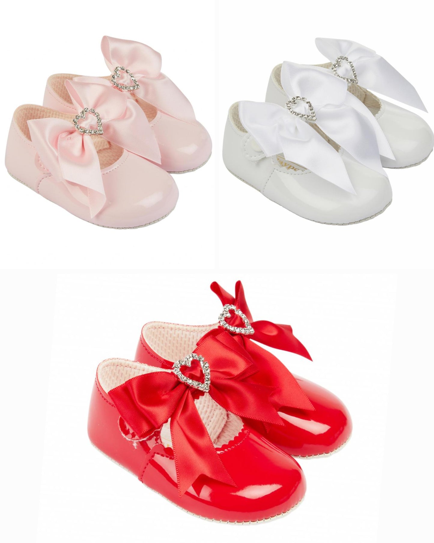 Baypod princess heart soft sole pram shoes