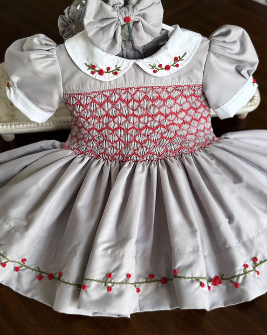 Smocked classic dress - HANDMADE IN USA 6-8WK TURNAROUND