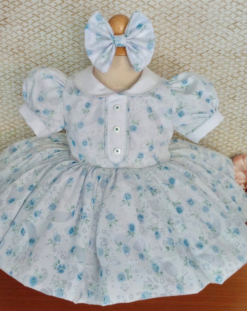 Smocked vintage style dress - HANDMADE IN USA 6-8WK TURNAROUND