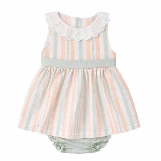 Rapife stripe baby dress set