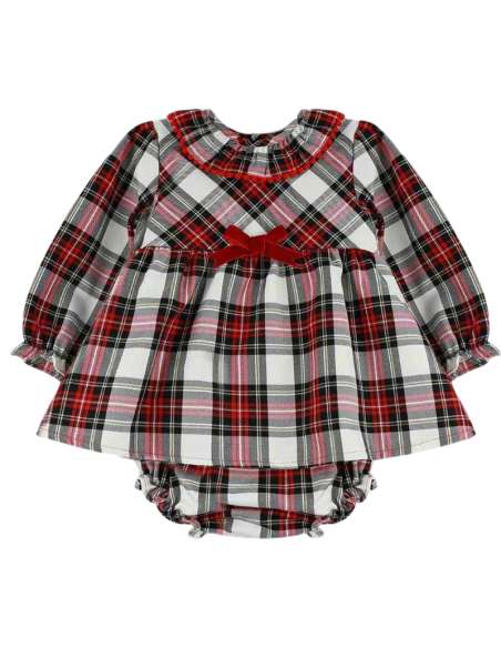 Babyferr red tartan dress set - 2-3 weeks turnaround