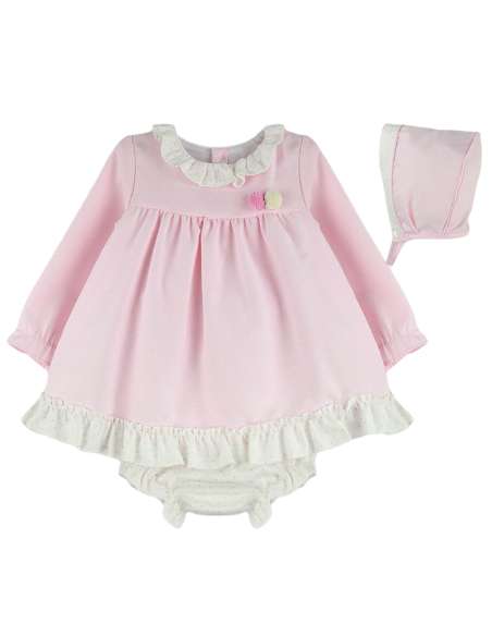 Babyferr pink frill dress set - 2-3 weeks turnaround