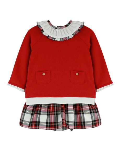 Babyferr red tartan jumper set - 2-3 weeks turnaround