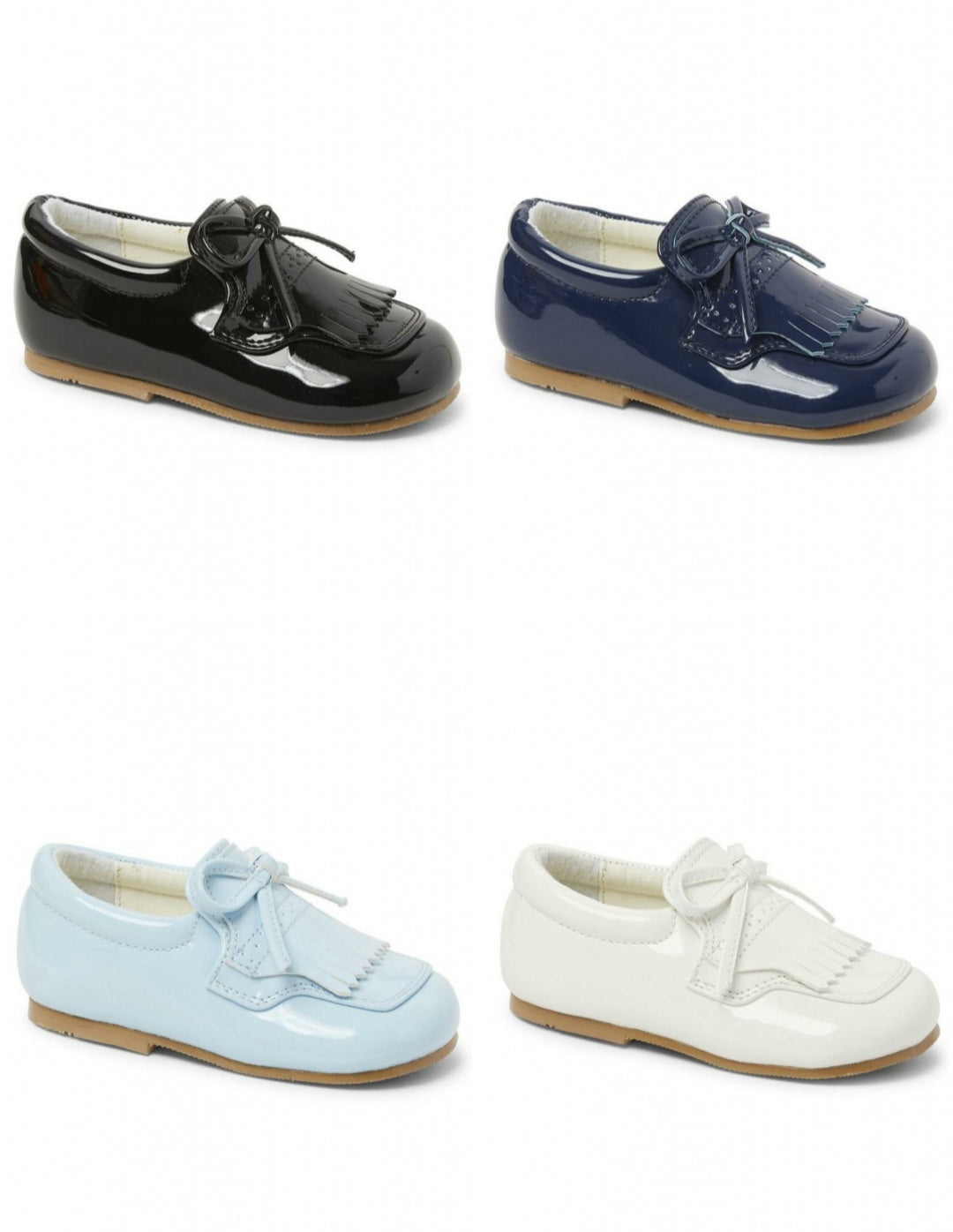 Boys patent loafers